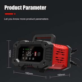 12V 24V 10A  Car Motorcycle Battery Portable Charger -Red