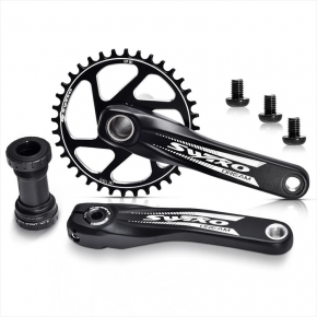 SWTXO GXP Mtb Bike Crank Direct Mount Chainwheel 32T 34T 36T 38T Hollow Integrated Bicycle crank set